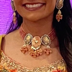 Indian necklace and earring set